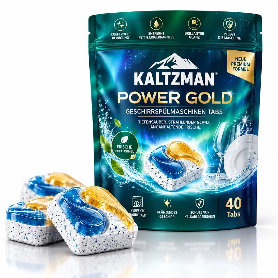 KALTZMAN POWER GOLD Tabs – Nahaufnahme der Tabs vor dem Beutel